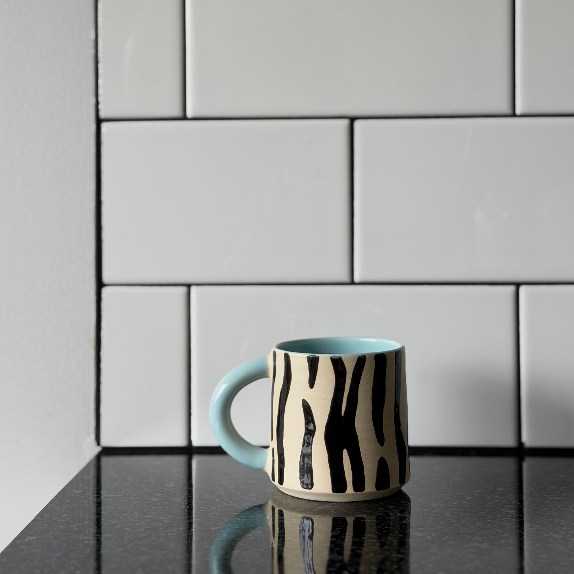 Baby Blue Zebra Mug