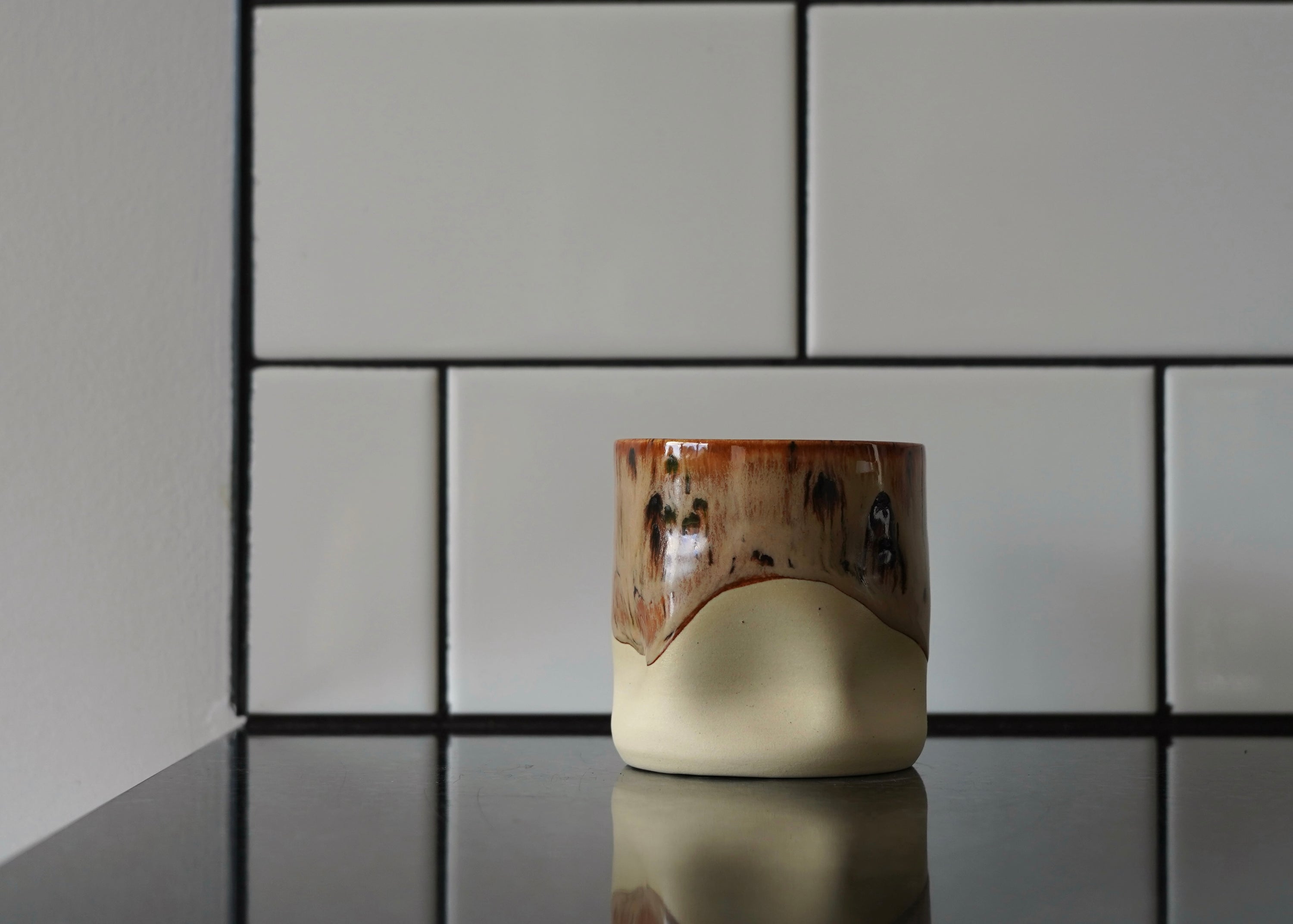 Wonky Retro Leopard Tumbler