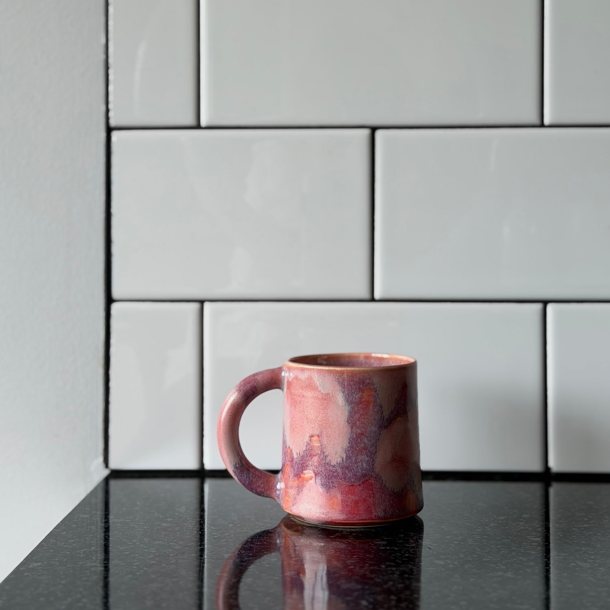 Pink Drippy Mug