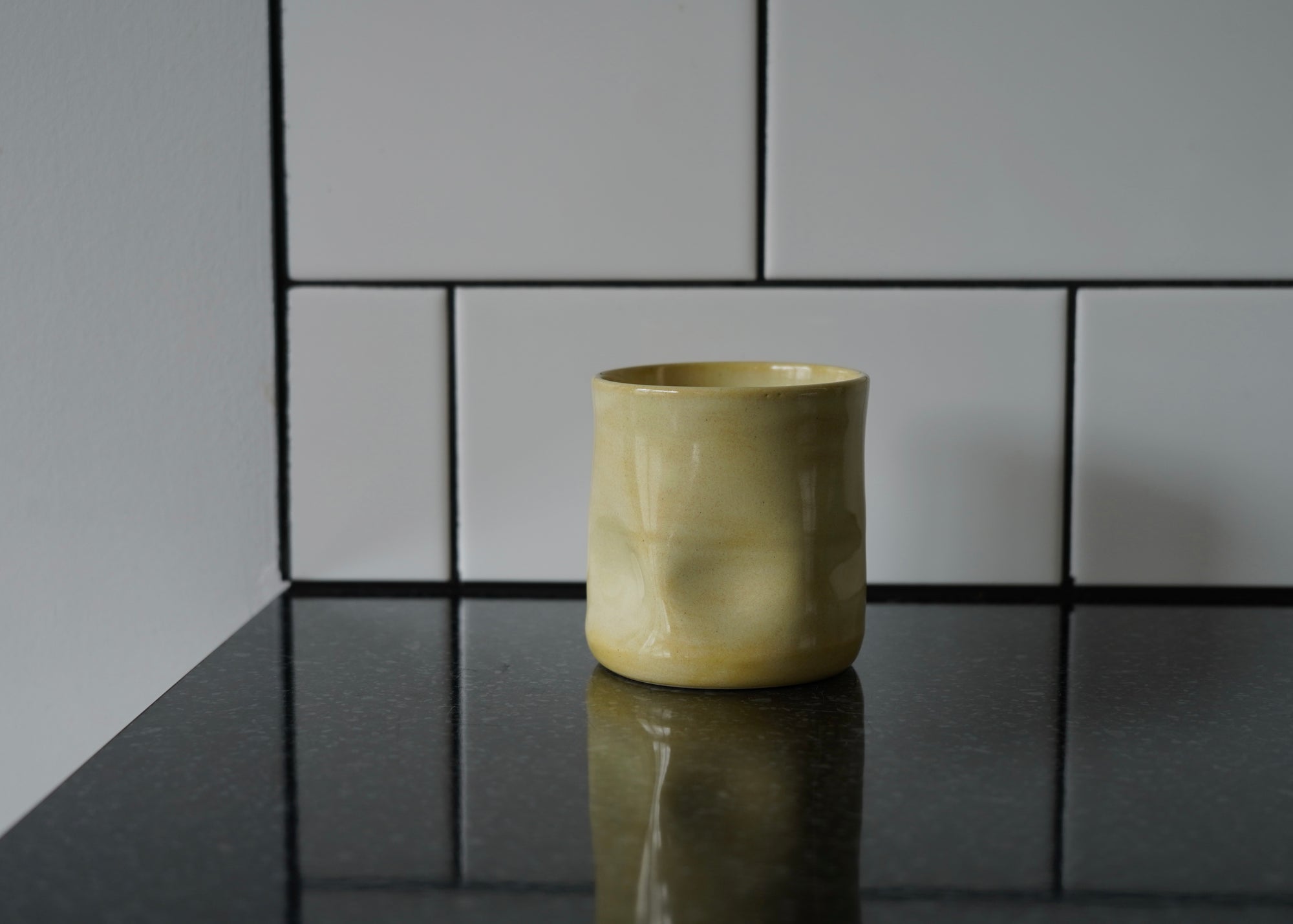 Wonky Butter-Yellow Tumbler